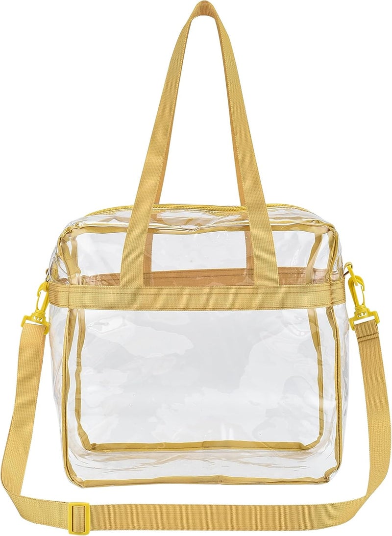 USPECLARE Clear Tote Bag for Stadium Events, 12x6x12 Transparent Stadium Bag for Work, Sports Games,Gym，Concerts - Image 3
